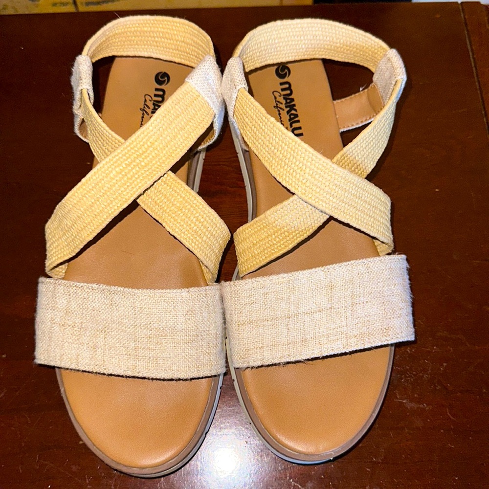 WOMEN'S MAKALU ANIKA WEDGE SANDALS SIZE 8